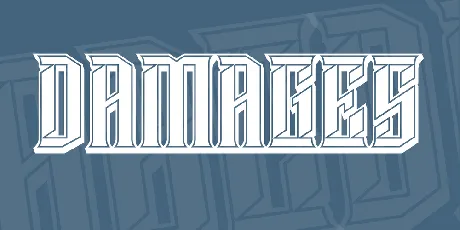 Damages font