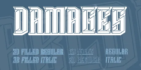 Damages font