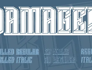 Damages font