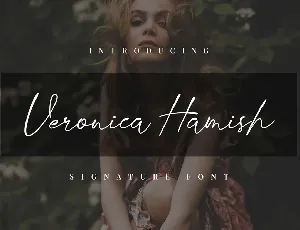 Veronica Hamish font