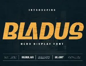 BLADUS Trial font