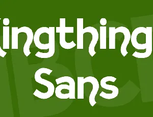Kingthings Sans font
