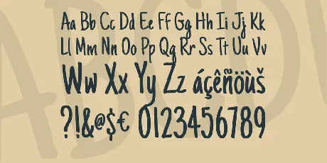 Just Another Hand font