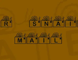 KR Snail Mail font