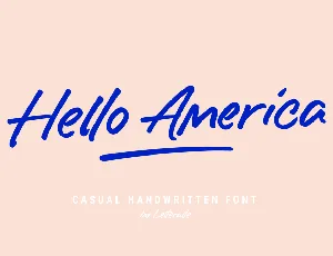 Hello America font