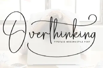 Overthinking Script font