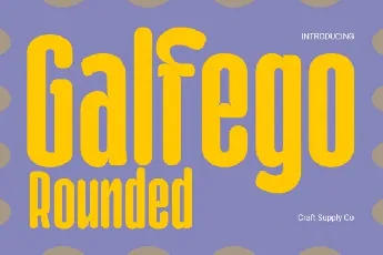 Galfego Rounded font