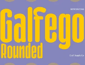 Galfego Rounded font