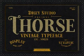 Thorse font