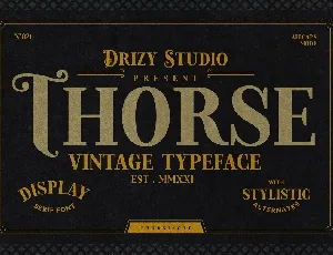 Thorse font