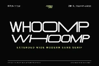 Whoomp font