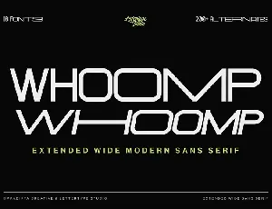 Whoomp font