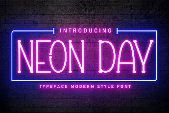 Neon Day font