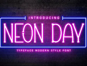 Neon Day font