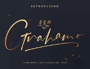 Grahamo Signature font