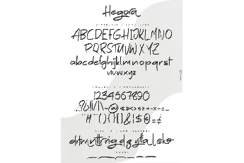 Hegora FREE font