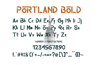 PORTLAND font