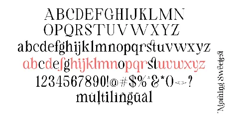 Morning Sweetest Demo font