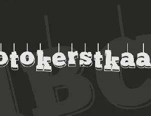 Fotokerstkaart font