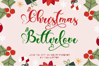 Christmas Betterlove font