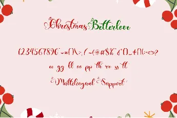 Christmas Betterlove font