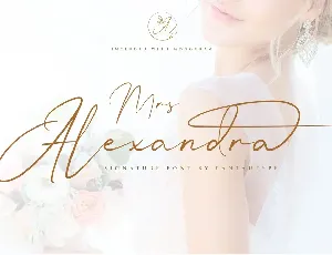 Mrs Alexandra Script font