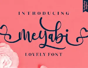 Meyabi Script font