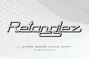 Retanglez Display font