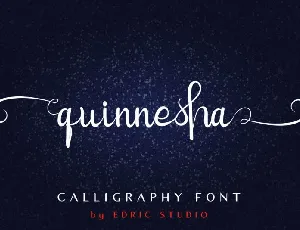 Quinnesha Script font