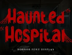Haunted Hospital Display font