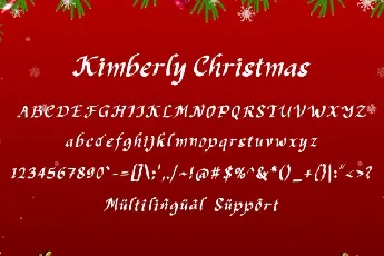 Kimberly Christmas font