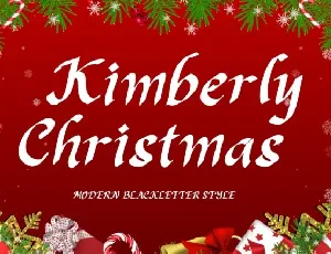 Kimberly Christmas font