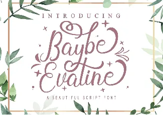 Baybe Evaline font