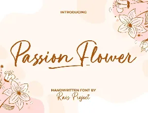 Passion Flower Demo font