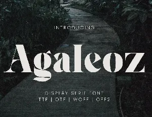 Agaleoz font