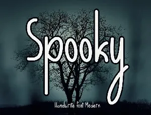 Spooky Display font