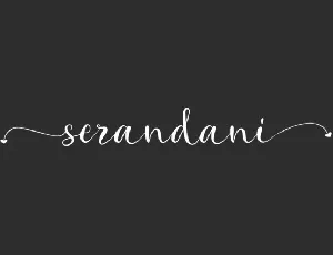 Serandani font