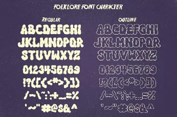 Folklore Display font