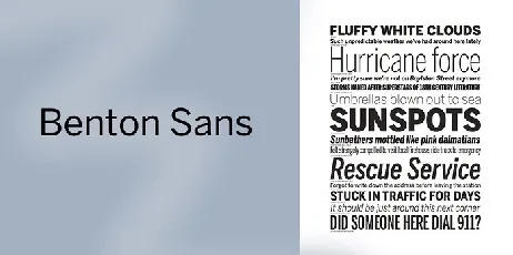 Benton Modern Family font