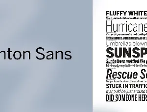 Benton Modern Family font