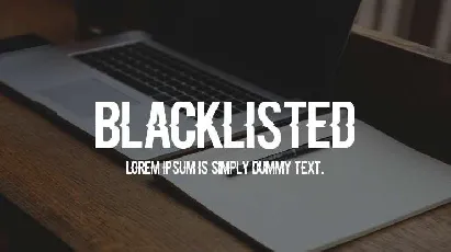 Blacklisted font