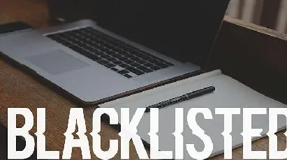 Blacklisted font