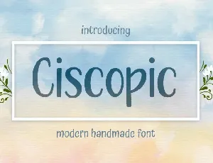 Ciscopic font