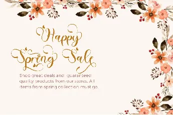 Beautiful Spring font