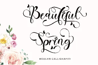 Beautiful Spring font