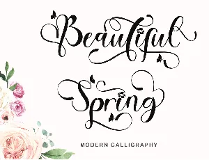 Beautiful Spring font