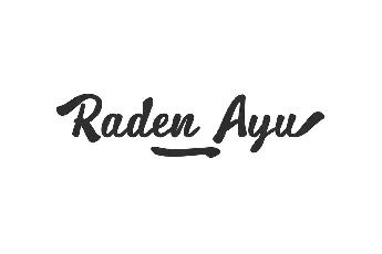 RadenAyuDemo font