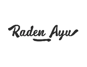 RadenAyuDemo font