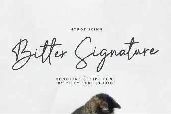 Bitter Signature DEMO! font