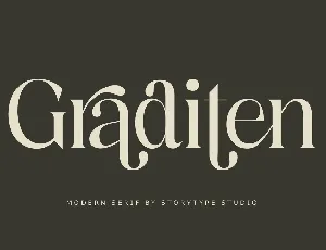 Graditen font